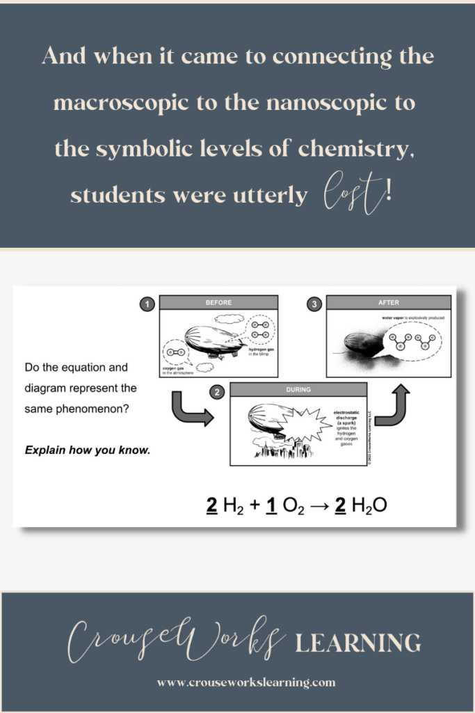 When learning about the classification of matter, it is more important for students to understand the big picture of chemistry