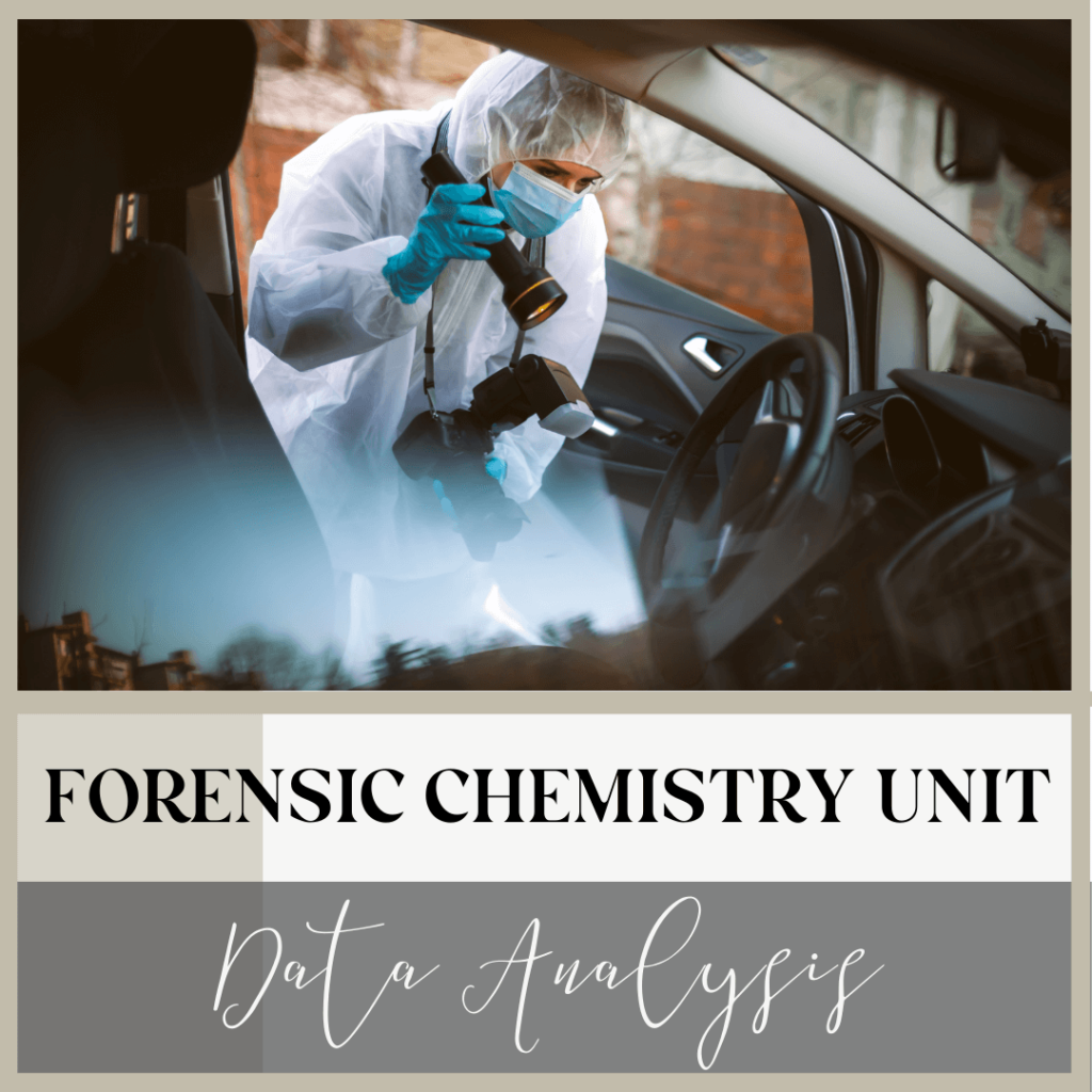 A unit that will engage the students in class through studying forensic chemistry.