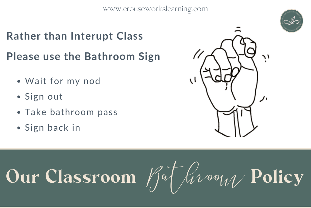 How to say "Can I go to the bathroom" in sign language