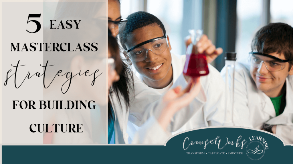 Teacher uses effective strategies to build relationships with students and build classroom community and relieve their anxiety with teaching.